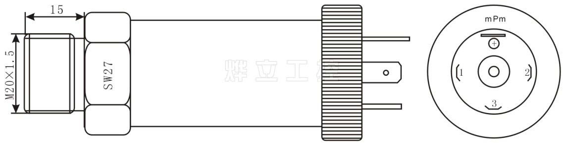 WMB-HS压力变送器赫斯曼接头外形