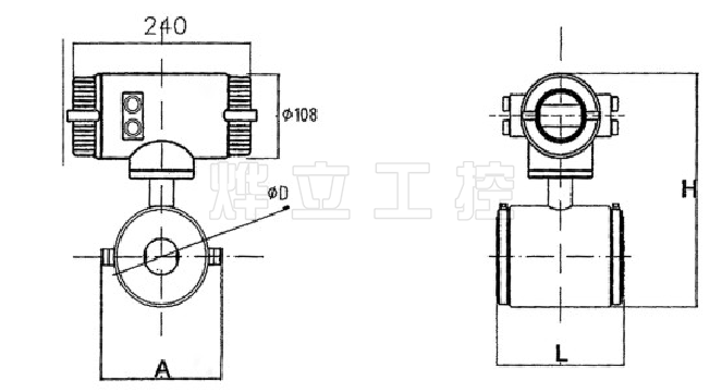电磁流量计外形尺寸