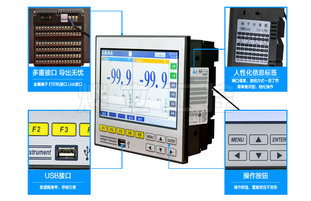 YL7600增强型宽屏无纸记录仪图解