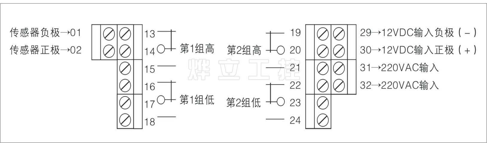 防雷自控报警液位变送器接线图