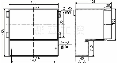 超声波明渠流量计主机尺寸图