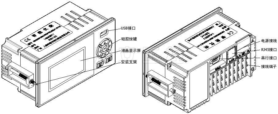 流量积算仪结构图