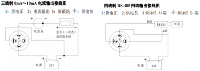 压力传感器接线示意图