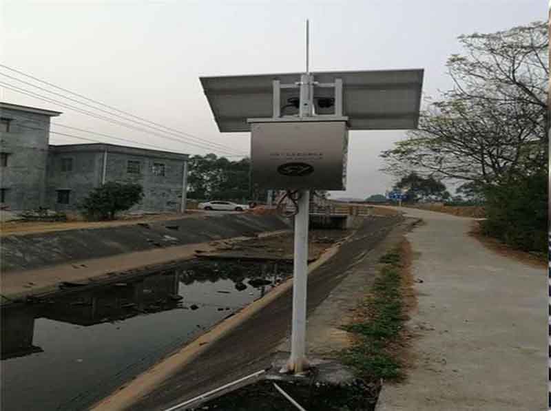 太阳能供电超声波液位计测河道水位